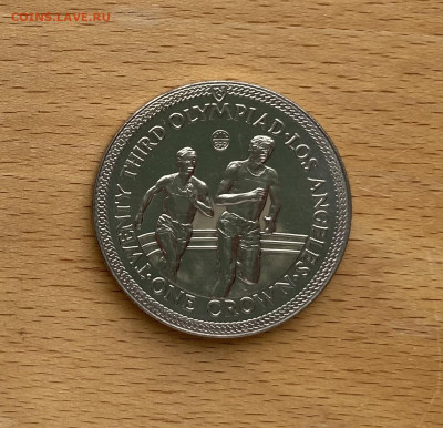 Шайба Остров Мэн 1 крона 1984 Олимпийские Игры Лос-Анджелес - IMG_2890.JPG