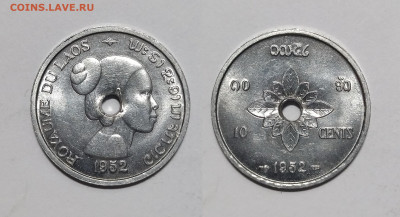 Лаос 10 центов 1952 года - 29.11 - IMG_20231121_180840