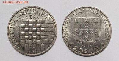 Португалия 25 эскудо 1986 г зона свободной торговли - 29.11 - IMG_20231120_154802