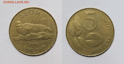 Финляндия 5 марок 1995 года, тюлень - 29.11 - IMG_20231120_154905