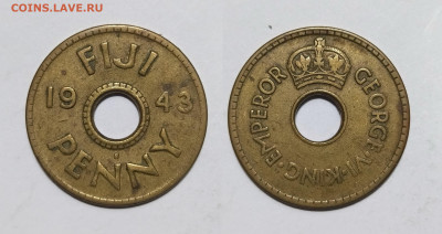 Фиджи 1 пенни 1943 г Георг VI бронза - 29.11 - IMG_20231121_182918