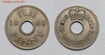 Фиджи 1 пенни 1964 г Елизавета II - 29.11 - IMG_20231121_182956