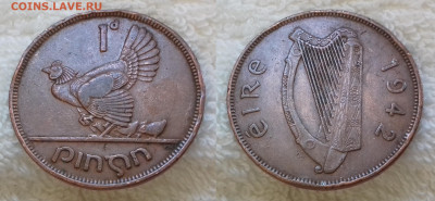 Ирландия 1 пенни 1942 28.11 22:00 мск - Ирландия 1 пенни 1942 20191016_1310