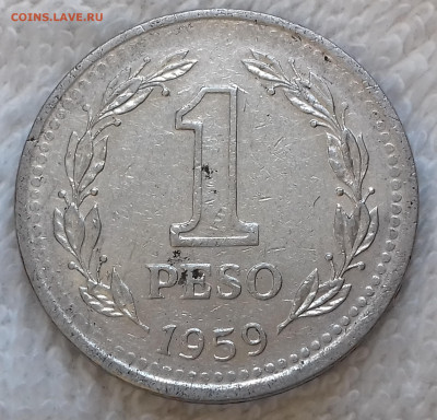 Аргентина 1 песо 1959 28.11 22:00 мск - Аргентина 1 песо 1959 20220701_154710