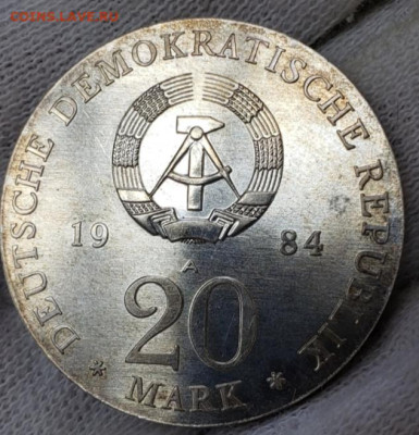 20 марок 1984 года Ф.Гендель UNC до 29.11.22.00 - 20231126_015550