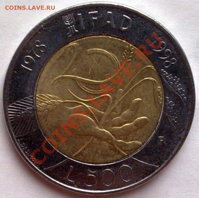 БИМ - Италия 500 лир 1998 20 лет IFAD 09.01 21.00 - 040120124092