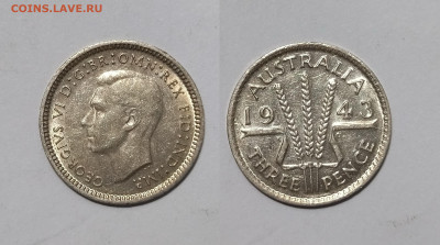 Австралия 3 пенса 1943 года Георг VI №2 - 30.11 - IMG_20231122_100739
