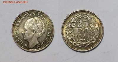 Нидерланды 25 центов 1941 года - 30.11 - IMG_20231122_100517