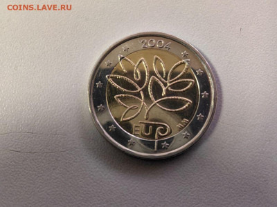 2евро 2004 Финляндия Пятоe рacширeние евpоcoюзa, unc, до 03 - Ординар 2004 Финляндия -1