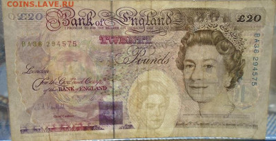 20 фунтов 1993 Великобритания Майкл Фарадей - DSC01725.JPG