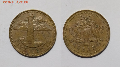 Барбадос набор из 4 монет 1,5,10,25 центов 1973-1998  - 3.12 - IMG_20231127_111524