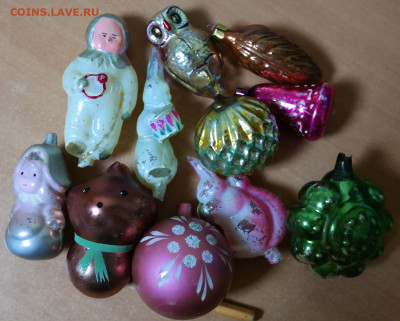Советские стекляные новогодние игрушки. 11 шт  с 1 руб - SAM_2289.JPG