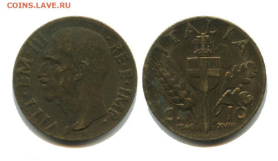 Италия 10 чентезимо 1940, 01.12.2023 22.00 мск - италия 10 чентезимо 1940
