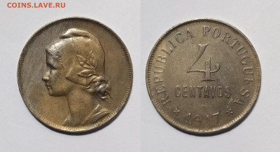 Португалия 4 сентаво 1917 года - 5.12 - IMG_20231130_080924