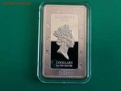 2 доллара 2012 Ниуэ, Рыбы. Зодиак Кагая, Ag999, до 07.12 - ЯЯ Кагая Рыбы-2