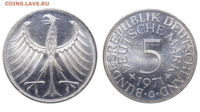 ФРГ. 5 марок 1971 г. До 03.12.23. - Р1310