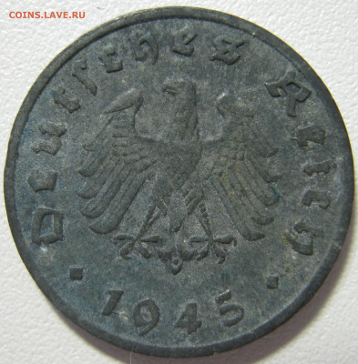 Германия оккупация союзников 1 рейхспфенниг 1945 F 5.12 - IMG_7049.JPG