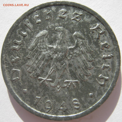 Германия оккупация союзников 10 рейхспфеннигов 1948 F 5.12 - IMG_5399.JPG