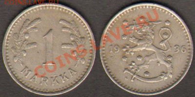 Финляндия 1 марка 1936 до 06.01.2012 21-30 - Финляндия 1 марка 1936