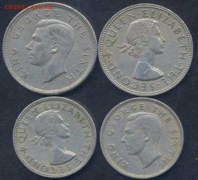 2 пенни- полукрона 1946-1965 г.г. - флорин 1