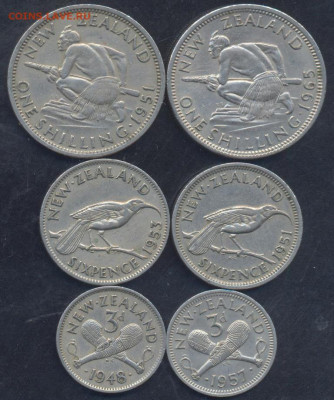 2 пенни- полукрона 1946-1965 г.г. - шиллинг