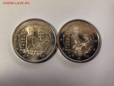 2евро 2020 Люксембург Герцог Чарльз рельеф+фото, до 10.12 - Ординар 2020 Люксембург -1