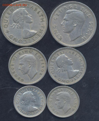 2 пенни- полукрона 1946-1965 г.г. - шиллинг