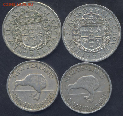 2 пенни- полукрона 1946-1965 г.г. - флорин 1