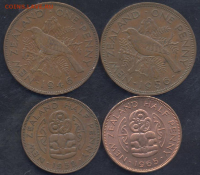 2 пенни- полукрона 1946-1965 г.г. - пенни 1