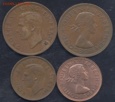 2 пенни- полукрона 1946-1965 г.г. - пенни