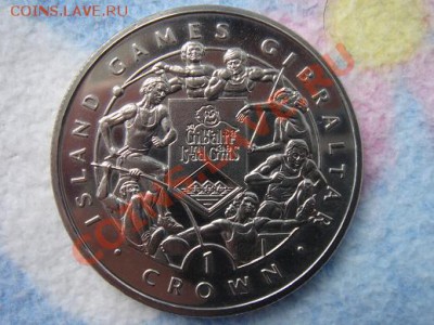 1 крона 1995 г. Island Games Gibraltar до 09.01.12 22-00 мск - DSC08542.JPG