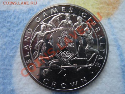 1 крона 1995 г. Island Games Gibraltar до 09.01.12 22-00 мск - DSC08543.JPG