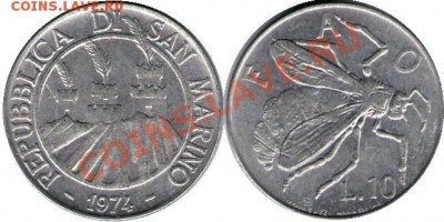 >ФАО< Сан-Марино 10 лир 1974 до 11.01.12 20:00 - Сан-Марино_10_лир_74