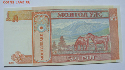 5 тугриков Монголия 2008. Пресс. - SDC13264