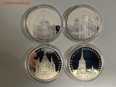 20руб 2010 Беларусь Православные храмы, (4шт), Ag925, до 14 - ЯЯ Храмы-2