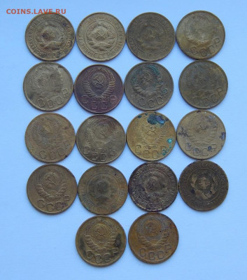 18 монет по 3 копейки 1928-1954 годов - DSCN7419.JPG