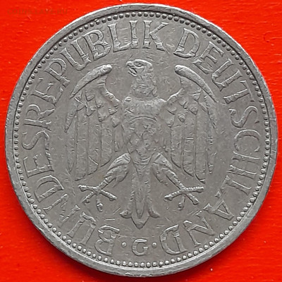ФРГ – 1 марка 1974 г., G –  до 22:00,  15.12.2023 - 1 марка 1974-1