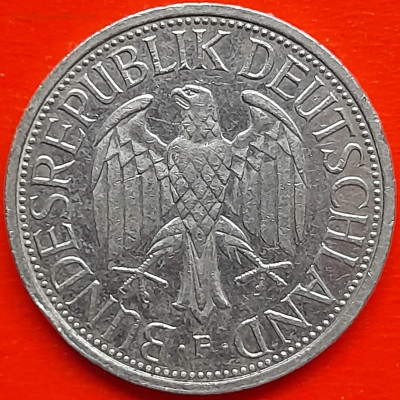 ФРГ – 1 марка 1989 г., F –  до 22:00,  15.12.2023 - 1 марка 1989-1
