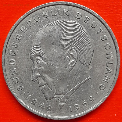 ФРГ – 2 марки 1973 г., J,  –  до 22:00,  15.12.2023 - 2 марки 1973-2