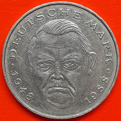 ФРГ – 2 марки 1988 г., F – до 22:00,  15.12.2023 - 2 марки 1988-4