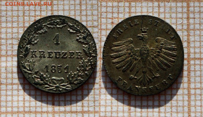 Германия 1 крейцер 1851, 1847 и Солид(3шт). До 14.12.в 22:00 - 1851