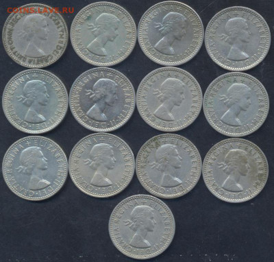 Фикс. Канада , Британия 5 и 10 центов, 6 пенсов. 1953-1967 г - 6 пенсов 1