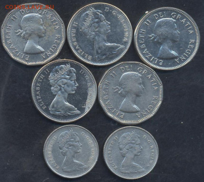 Фикс. Канада , Британия 5 и 10 центов, 6 пенсов. 1953-1967 г - Канада 1