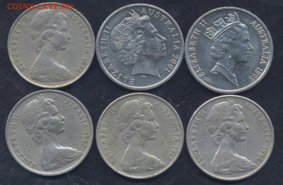 Фикс. Австралия 10 центов  1967-2001 г.13.12. 23 г. 22 -00 - Австралия 1