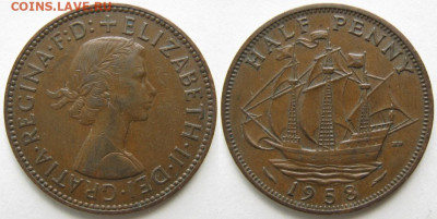 2 пенни 1958 до 17-12-23 в 22:00 - 6 40 Великобритания пол пенни 1958    1048
