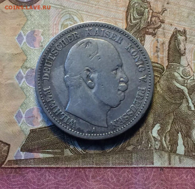 2 марки 1876 год Вильгельм I Пруссия Германия до 15.12 - 43