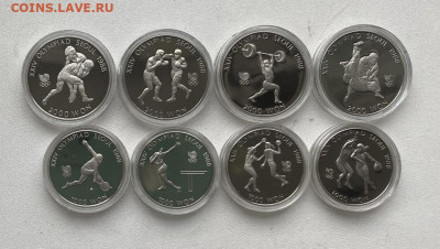 набор Южная Корея Олимпийские Игры Сеул 1988 2000 1000 вон 1 - nabor_juzhnaja_koreja_olimpijskie_igry_seul_1988_2000_1000_von_1986_1987_olimpiada_pruf_sport_korobka (4)