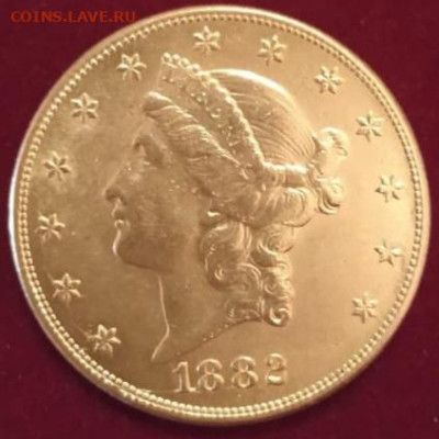 Помогите оценить 20 долларов 1882г золото unc,гогова свободы - 20231214_083909