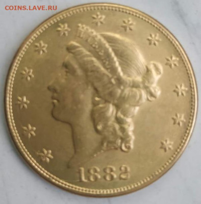 Помогите оценить 20 долларов 1882г золото unc,гогова свободы - 20231214_084141