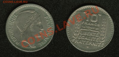 СТАРАЯ ФРАНЦИЯ 10 франков 1949B до 22:00мск 12.01.12 - fran-01